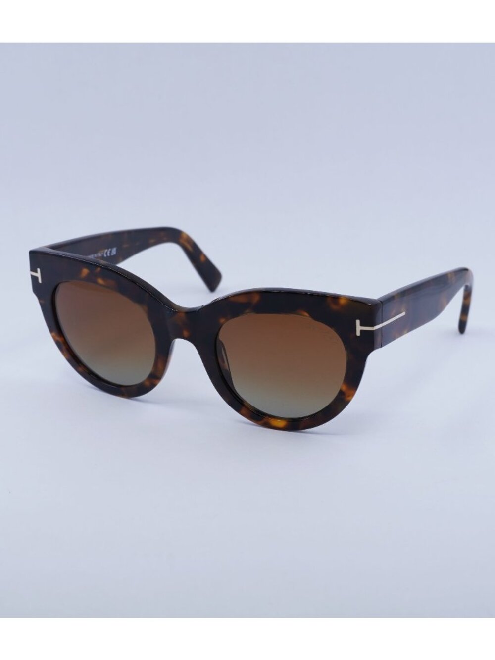 Tom Ford Lucilla FT1063 52T Sunglasses Havana Cat Eye Frame, Bordeaux Lenses